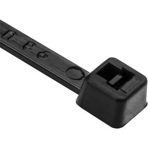 PA66 Cable Ties - 8", 50 lbs., Black