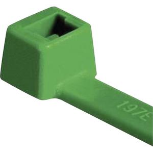 UL Rated PA66 Cable Ties - 4", 18 lbs., Green