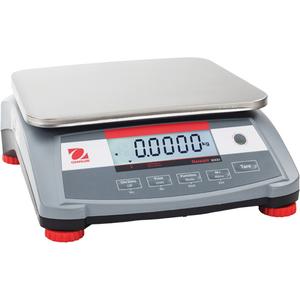 RANGER™ 3000 Multi-Purpose Compact Bench Scale - 15 lbs., 0.0005 lbs., 8.9" W x 11.8" L, Legal for Trade, 210 Hours with Rechargeable Battery, Gram;  Kilogram;  Pound;  Ounce;  Pound:Ounce, 14°F – 104°F