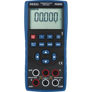 Voltage/Current Simulator - ± 0.05 %, 6-Digit LCD, Voltage/Current Simulator; Test Leads; Alligator Clips; Batteries, (3) AA Batteries, Approx. 20 Hours