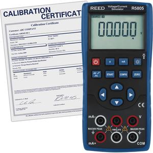 Voltage/Current Simulator with Traceable Certificate - ± 0.05 %, 6-Digit LCD, Voltage/Current Simulator; Traceable Certificate with Full Data & Uncertainties; Test Leads; Alligator Clips; Batteries