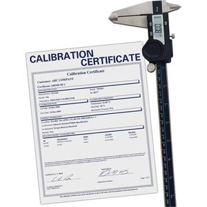 Digital Caliper with Traceable Certificate - 0.0005" (0.01 mm), 0" - 12" (0 mm - 300 mm), Digital Caliper; Traceable Certificate with Full Data & Uncertainties; Battery; Hard Carrying Case, 5-Digit LCD