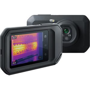 C8 Compact Thermal Imaging Camera - 3.5", Built-in, 320 x 240 pixels, <50 mK, '-20° - 450°C (-4° - 842°F), 0°C to 100°C (32°F to 212°F): ±2°C (±5.5°F);  100°C to 450°C (212°F to 842°F): ±2%, 35° × 27°