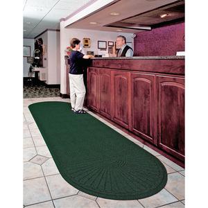 Waterhog® Grand Eco Premier Matting - 3', 7', 11', Wiper/Scraper, 3/8", Southern Pine, P.E.T. Fibre, Heavy-Duty, Textured, Half Oval Both Ends