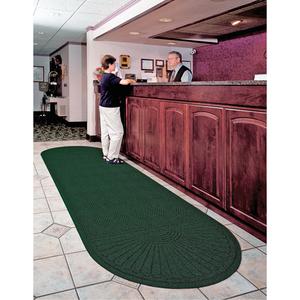 Waterhog® Grand Eco Premier Matting - 4', 8', 12', Wiper/Scraper, 3/8", Southern Pine, P.E.T. Fibre, Heavy-Duty, Textured, Half Oval Both Ends