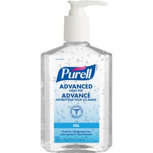 Advanced Hand Sanitizer - 70%, Pump Bottle, 236 ml, Unscented, Bottle, 12