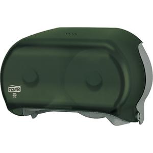 Twin Toilet Paper Dispenser - Multiple, 12.75", 5.8", 8.3", Smoke