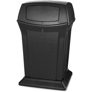 Ranger® Containers - 45 US gal., Polyethylene, Black, 41.5", 24.8", 24.8"