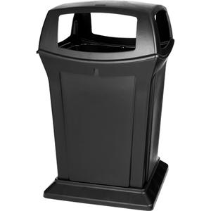Ranger® Containers - 45 US gal., Polyethylene, Black, 41.5", 24.8", 24.8"
