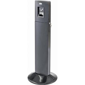 Metropolitan Smokers' Station - Free-Standing, 1.6 US gal., Stainless Steel, 42-4/5", Black
