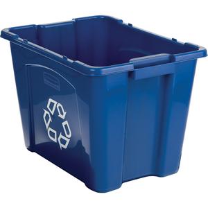 Recycling Boxes - Curbside, 14 US gal., Blue