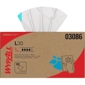 L30 Wipers - All-Purpose, 10", 10-4/5", White, NG233, 1200, 10