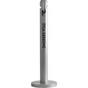 Smokers' Pole Cigarette Receptacle - Free-Standing, Aluminum, 41"