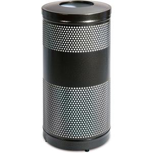 Classic Series Outdoor Waste Containers - 25 US gal., Metal, 18", 35.5", 35" x 50"