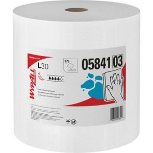 L30 Wipers - Utility, 12-2/5", 13-1/3", White, Jumbo Roll, JC247, 950