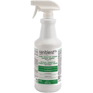 SaniBlend™ Ready-To-Use Disinfectant & Sanitizer - 950 ml, Trigger Bottle, Lemon