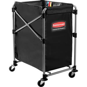 Collapsible X-Cart - 18", 34", 24", Steel, 5 cu. Ft., 220 lbs., Black