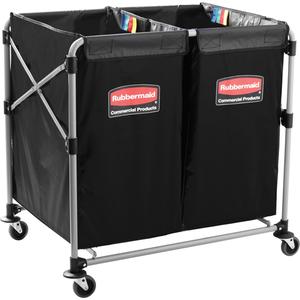 Collapsible X-Cart - 24", 34", 36", Steel, 8 cu. Ft., 220 lbs., Black