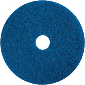 Floor Maintenance Pads - Cleaning/Scrubbing, 15", Blue, Case, 5