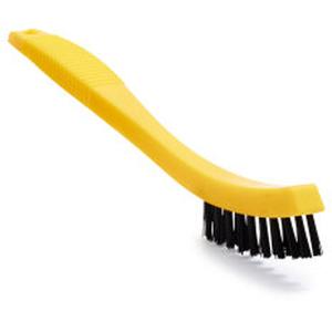 Tile & Grout Brush - 8-1/2", Plastic, Yellow, Plastic