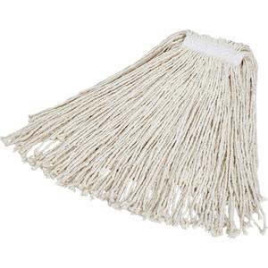 Economy Wet Mop - General Use, 24 oz., Cut, Cotton, White, 1"