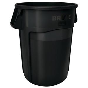Executive Brute® Waste Container - 32 US gal., Plastic, Black