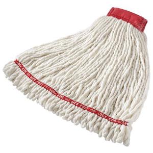 Web Foot® Shrinkless Wet Mop - Antimicrobial, 20 oz., Loop, Yarn, White, 1"