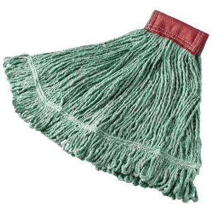Super Stitch Blend Wet Mop - Floor Finishing, 21.3 oz., Cut/Loop, Yarn, Green, 5"