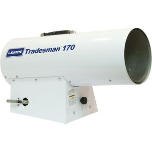 Tradesman® Forced Air Heater - Fan, Propane, 125,000 BTU/H, 170,000 BTU/H, 3.7 A/2.4 A, 115 V, 170,000, 241.5
