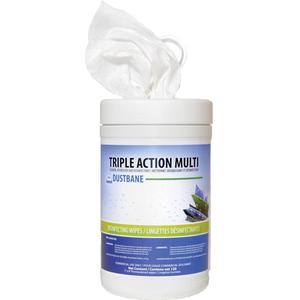 Triple Action Multi Disinfecting Wipes - 120, 7", 8"