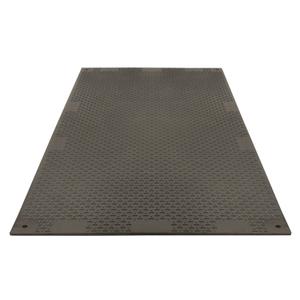 Medium-Duty Ground Protection - 4', 8', Black, Smooth/Textured, High Density Polyethylene, 120 Tons, Each