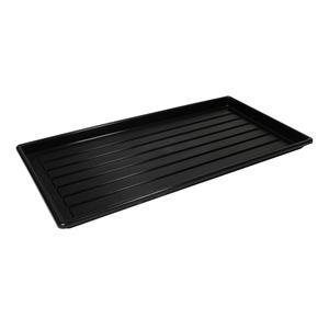 Wet Shoe/Boot Tray - 27", 14", Black, Plastic, 6 Trays