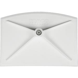 Food Hygiene Scraper - 8", 11-1/4", White, Nylon, 2"