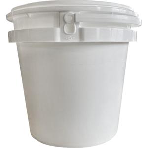 Pail with Lid - Plastic, 2.3 gal., White