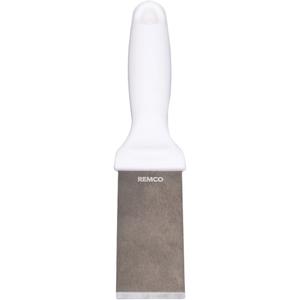 Stainless Steel Scraper - 1-1/2", 9", White, Polypropylene, Stainless Steel