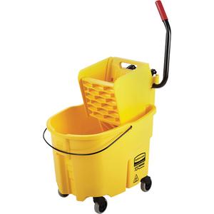 WaveBrake® Mop Bucket & Wringer Combo Pack - Yellow, Side Press, 8.75 US Gal.(35 Quart)