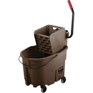 WaveBrake® Mop Bucket & Wringer Combo Pack - Brown, Side Press, 8.75 US Gal.(35 Quart)