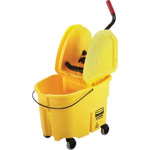 WaveBrake® Mop Bucket & Wringer Combo Pack - Yellow, Down Press, 8.75 US Gal.(35 Quart)