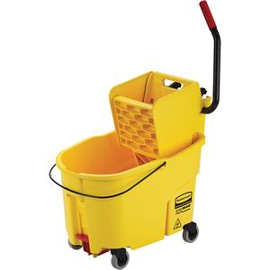 WaveBrake® Mop Bucket & Wringer Combo Pack - Yellow, Side Press, 11 US Gal. (44 Quart)