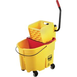 WaveBrake® Mop Bucket & Wringer Combo Pack - Yellow, Side Press, 8.75 US Gal.(35 Quart)