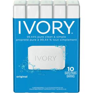 Ivory Bar Soap - Scented, 3.2 oz., 10, Pack
