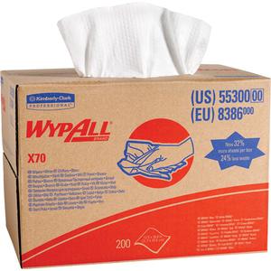 X70 Cloths - Heavy-Duty, 16-6/8", 11", Box, 200, White