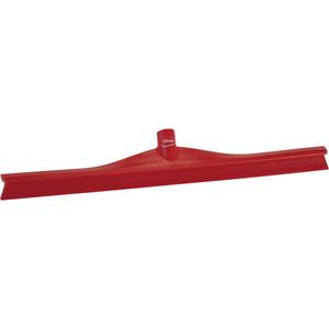 Single Blade Ultra Hygiene Squeegee - Red, 24", Polypropylene, Rubber