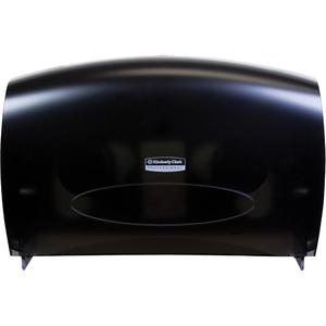 Cored JRT Combo Unit Toilet Paper Dispenser - Multiple, 20.43", 5.8", 13.2", Black
