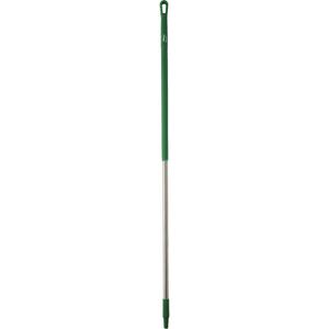 Handle - Standard, Aluminum, 59", 1-1/4", Euro Threaded, Green, Broom/Squeegee/Scraper
