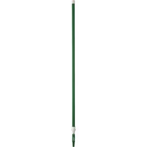 Deck Scrub Handle - Telescopic, Aluminum, 62"-113", 1-1/4", Euro Threaded, Green, Brush/Pad Holder