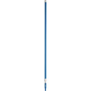 Deck Scrub Handle - Telescopic, Aluminum, 62"-113", 1-1/4", Euro Threaded, Blue, Brush/Pad Holder