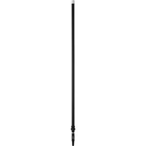 Deck Scrub Handle - Telescopic, Aluminum, 62"-113", 1-1/4", Euro Threaded, Black, Brush/Pad Holder