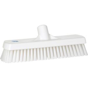Deck & Wall Scrub Brush - Polyester, 12", Stiff, White, White