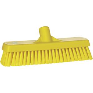 Deck & Wall Scrub Brush - Polyester, 12", Stiff, Yellow, Yellow
